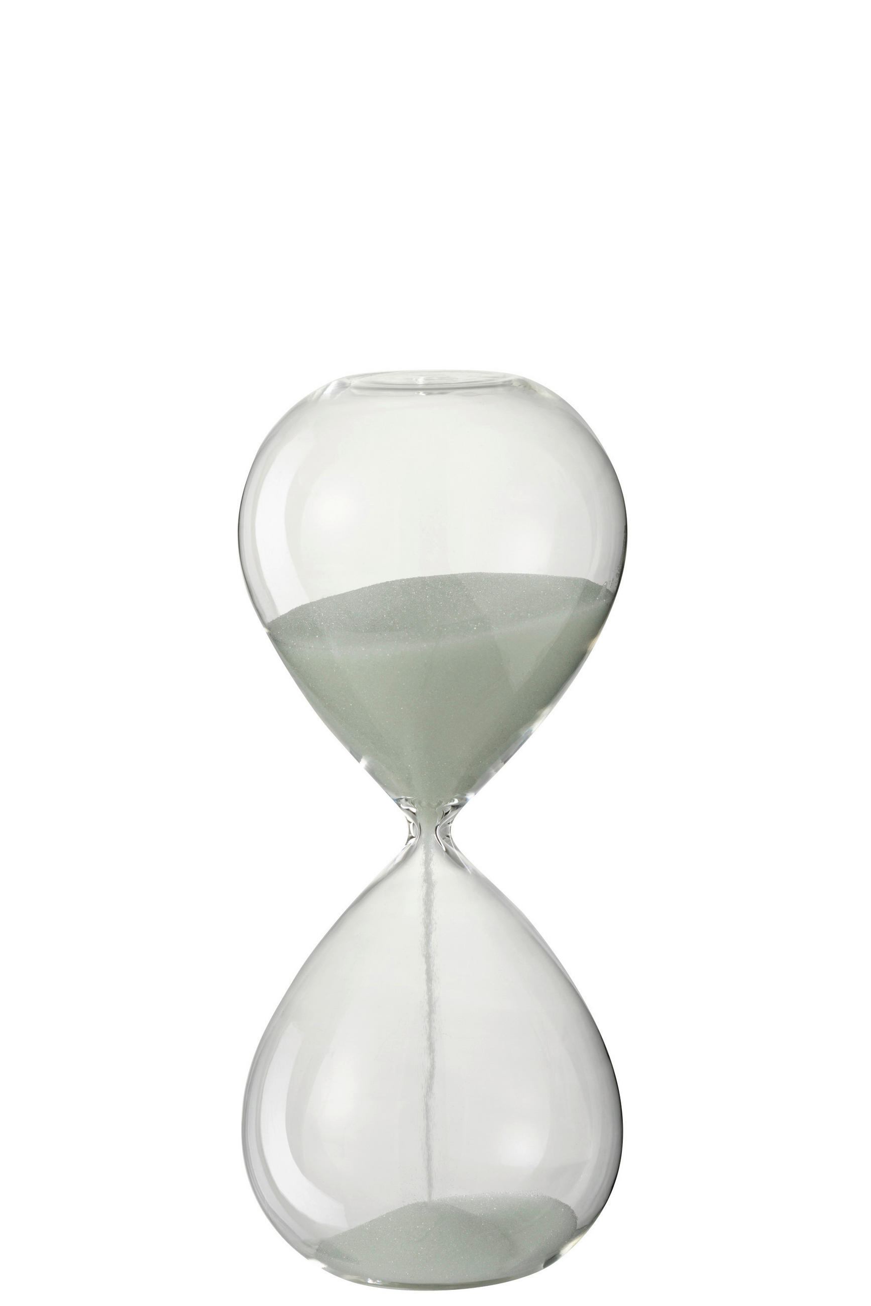 SANDUHR   - Weiss, Romantik / Landhaus, Glas/Stein (10,5/10,5/24cm) - Ambia Home