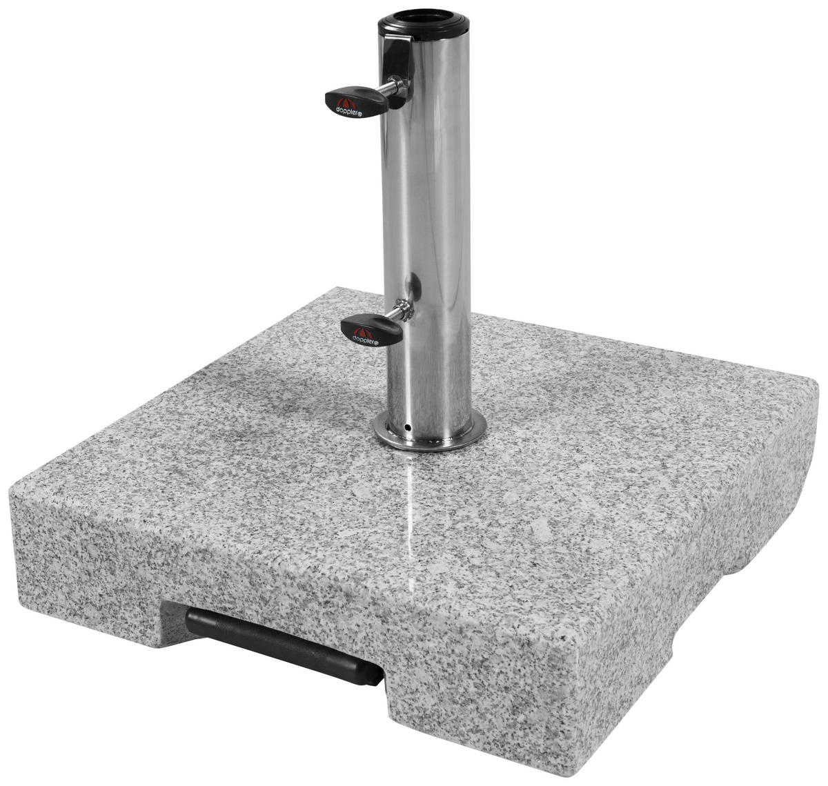 SONNENSCHIRMSTÄNDER Granit Grau  - Grau, Basics, Stein (45/6,5/45cm) - Doppler