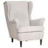 FÜLES FOTEL - fekete/szürke, Basics, faalapú anyag/karton (78/102/98cm) - Carryhome