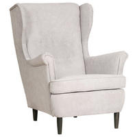 FÜLES FOTEL - fekete/szürke, Basics, faalapú anyag/karton (78/102/98cm) - Carryhome