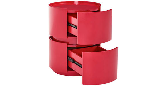 NACHTSCHRANK 40/50/40 cm  - Rot, Design, Holzwerkstoff (40/50/40cm) - Novel