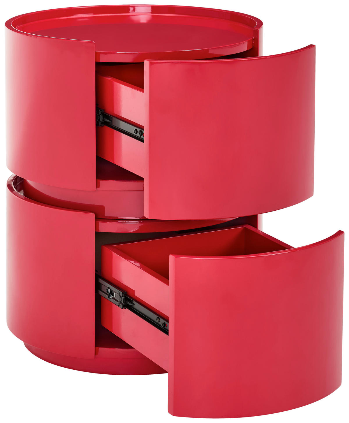 NACHTSCHRANK 40/50/40 cm  - Rot, Design, Holzwerkstoff (40/50/40cm) - Novel