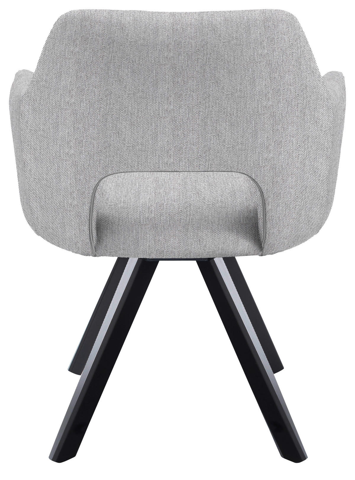ARMLEHNSTUHL drehbar  in Mikrofaser  - Schwarz, Design, Holz/Textil (57/84/57cm) - Voleo