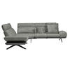 ECKSOFA  in Chenille, Flachgewebe Grau  239/270 cm  - Schwarz/Grau, Design, Textil/Metall (239/270cm) - Koinor