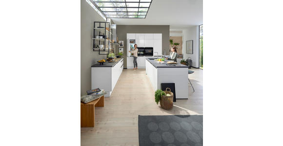 EINBAUKÜCHE   - Weiß, Design, Holzwerkstoff - Novel