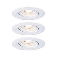 LED-EINBAUSPOT SET 6.6/6.6/6.6 cm  - Weiß, Design, Metall (6.6/6.6/6.6cm) - Paulmann