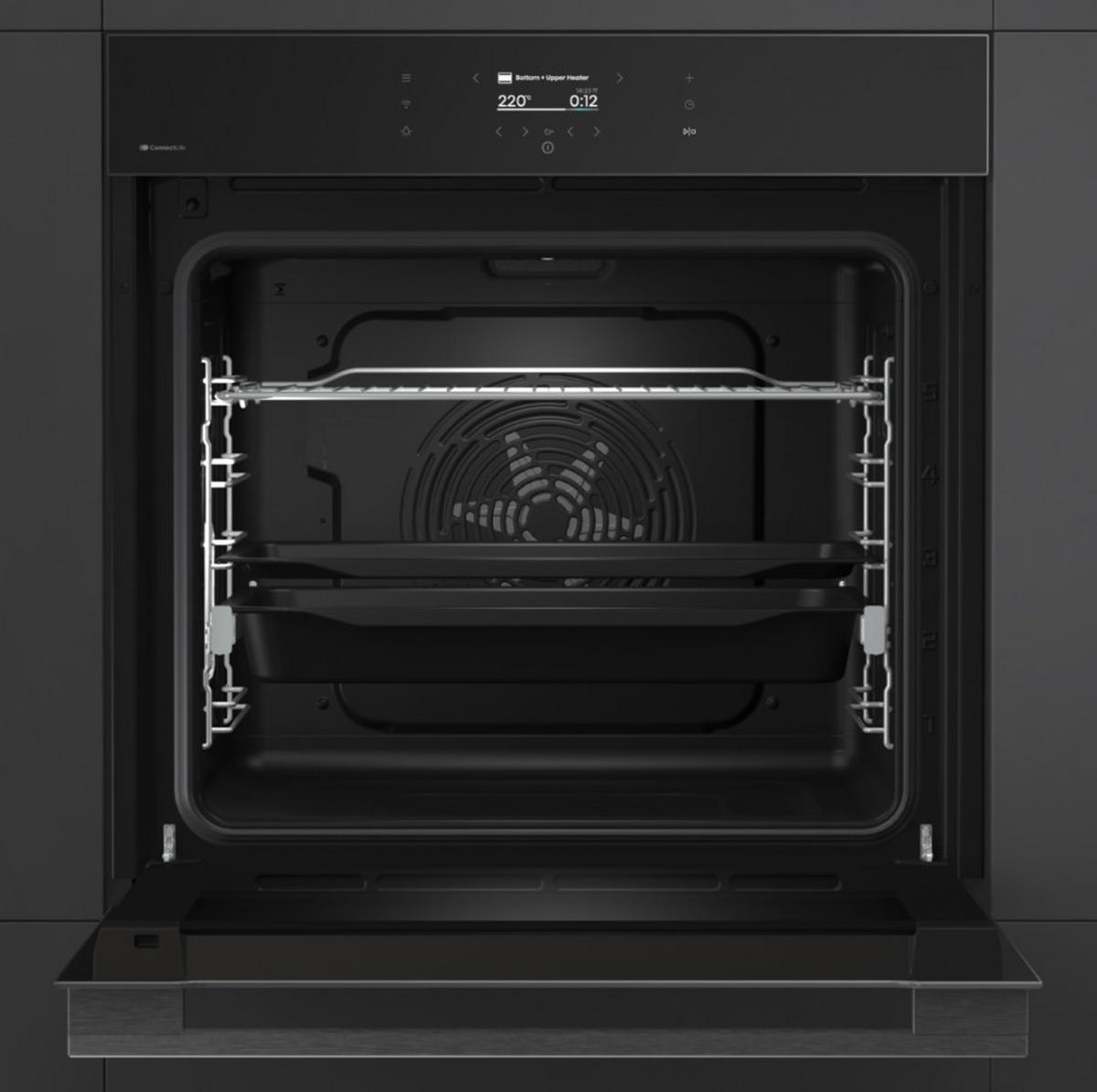 EINBAUBACKOFEN BI611A8B  - Schwarz, Basics, Glas/Metall (59,5/59,5/56,4cm) - Hisense