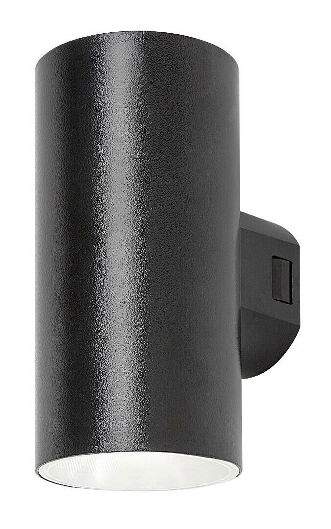 VONKAJŠIE LED SVIETIDLO  - čierna/biela, Basics, plast (16/7.5/10cm)