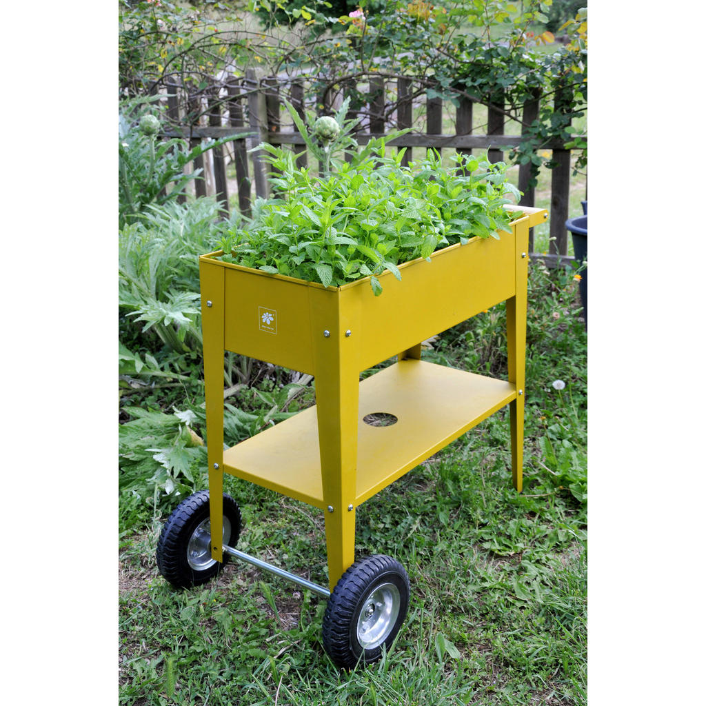Thumbnail - Ambia Garden Hochbeet, Gelb, Metall, 47 L, 35x80x75 cm, Gartenzubehör, Hochbeete