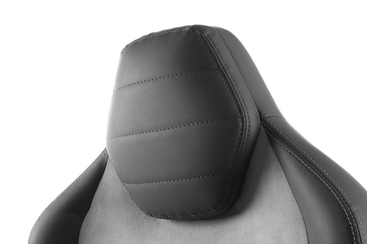 GAMER SZÉK  bőrhatású textil, mikroszál antracit, szürke, türkiz  - türkiz/fekete, Modern, műanyag/textil (70/133-142/65cm) - Topstar