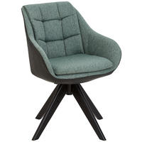 ARMLEHNSTUHL  Stoffauswahl, Sitzfläche 360° drehbar, inklusive Armlehnen, Gestellauswahl Webstoff, Mikrofaser  - Anthrazit/Schwarz, KONVENTIONELL, Holz/Textil (57/83,5/60cm) - Landscape