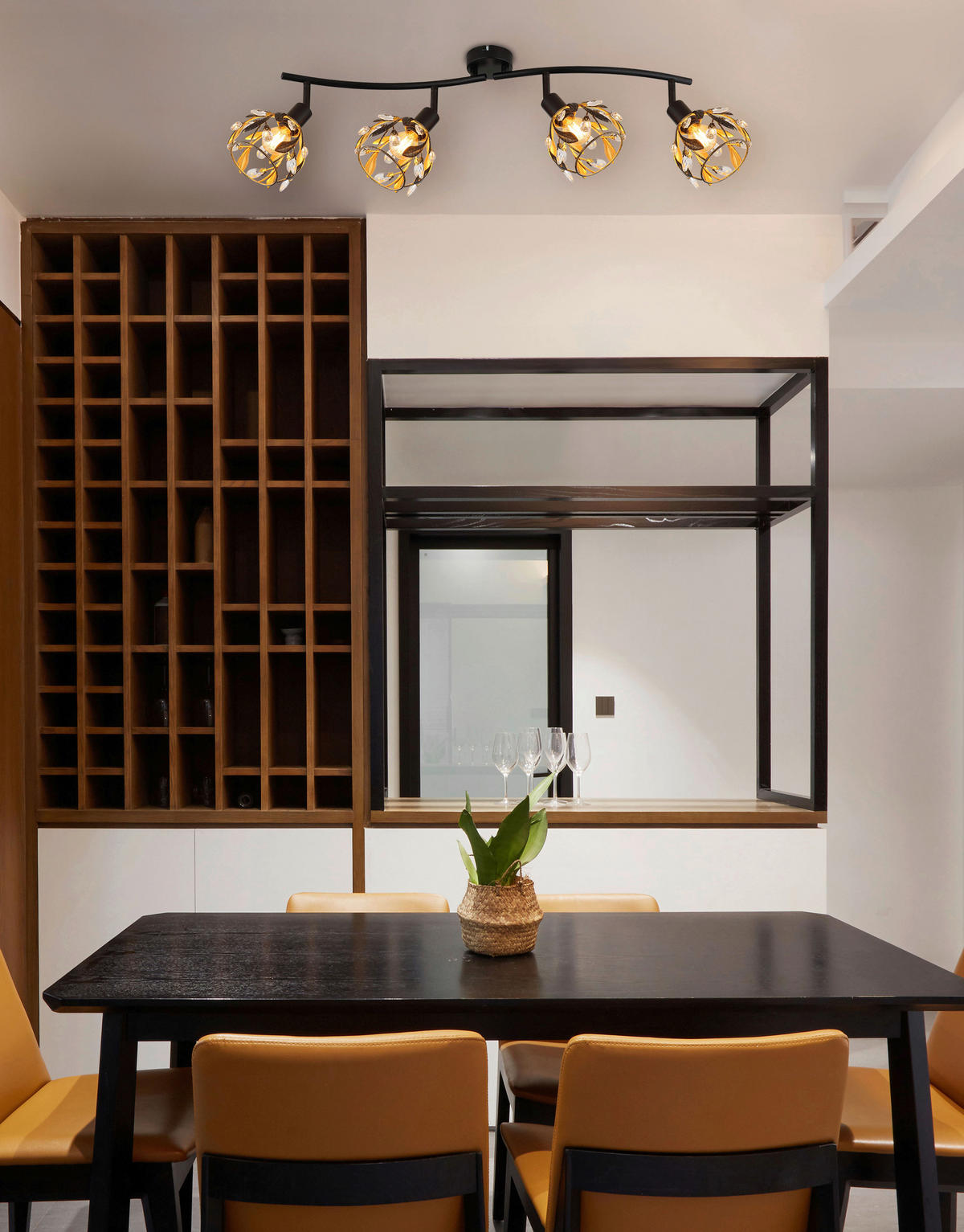 STRAHLER 70/12/15,5 cm   - Klar/Goldfarben, Basics, Kunststoff/Metall (70/12/15,5cm) - Globo