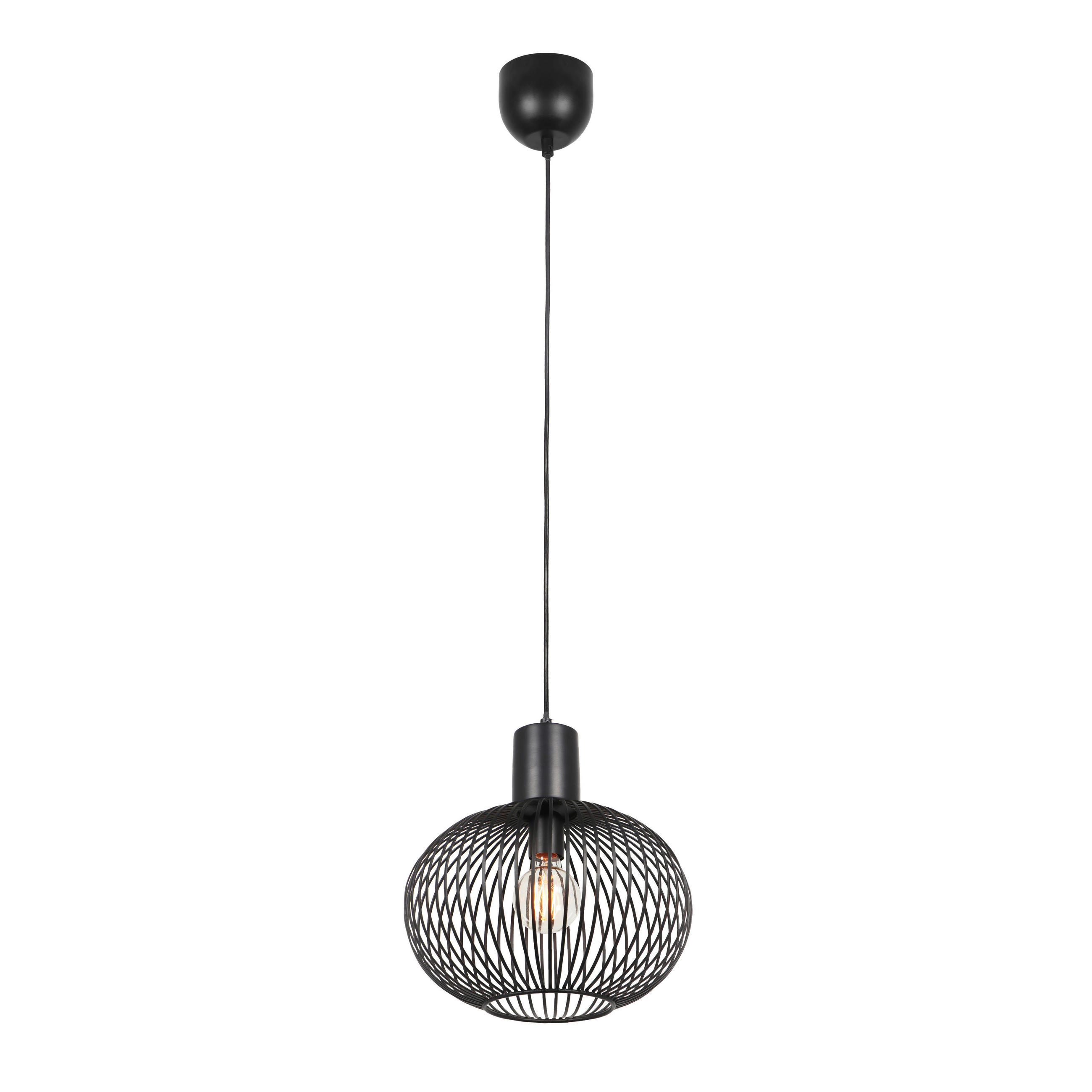 PENDELLEUCHTE 33/150 cm   - Schwarz, Design, Metall (33/150cm) - Trio Leuchten