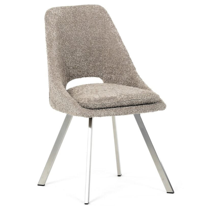 STOLIČKA, 47/85/55 cm - cappuccino/béžová, Modern, kov/textil (47/85/55cm) - Carryhome