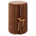 HOCKER in Kunststoff, Papier, Holzwerkstoff Hellbraun  - Hellbraun, Design, Papier/Holzwerkstoff (32/50cm) - Ambia Home