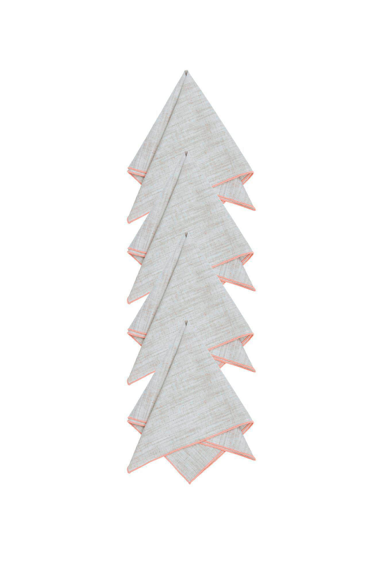 STOFFSERVIETTE  45/45 cm   - Beige/Orange, Basics, Textil (45/45cm)