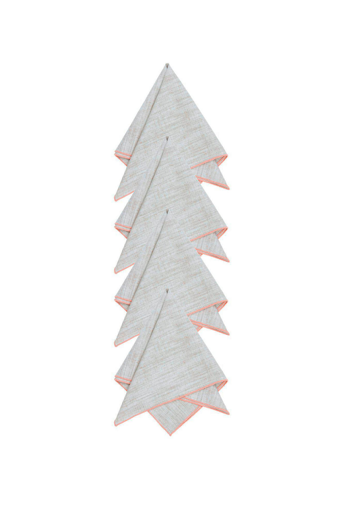 STOFFSERVIETTE  45/45 cm   - Beige/Orange, Basics, Textil (45/45cm)