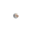 LED-WANDLEUCHTE Musterring 14,5/15,0 cm   - Aprikose/Grau, KONVENTIONELL, Kunststoff/Metall (14,5/15,0cm) - Musterring