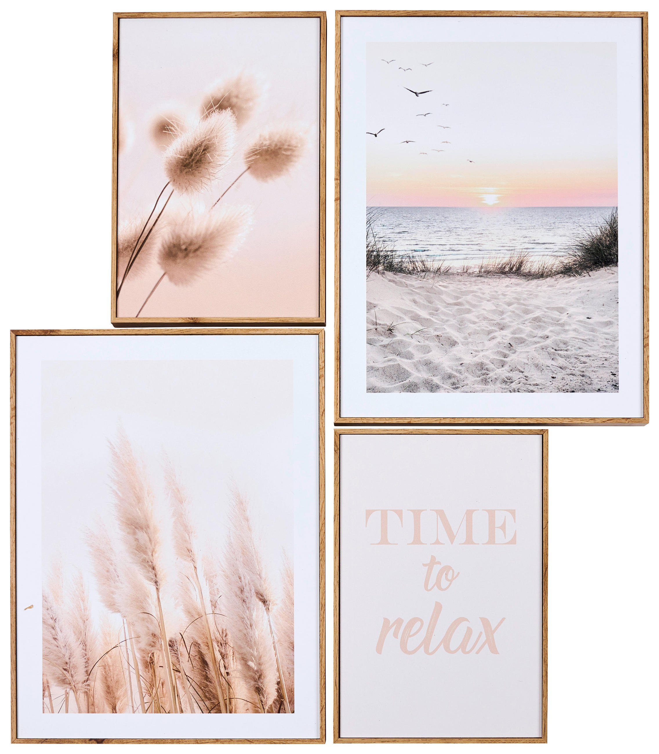 KUNSTDRUCK 67/65 cm  - Eichefarben/Multicolor, Trend, Papier/Holzwerkstoff (67/65cm) - Monee