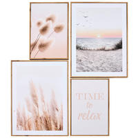 MŰNYOMAT 67/65 cm  - tölgyfa színű/többszínű, Trend, faalapú anyag/papír (67/65cm) - Monee