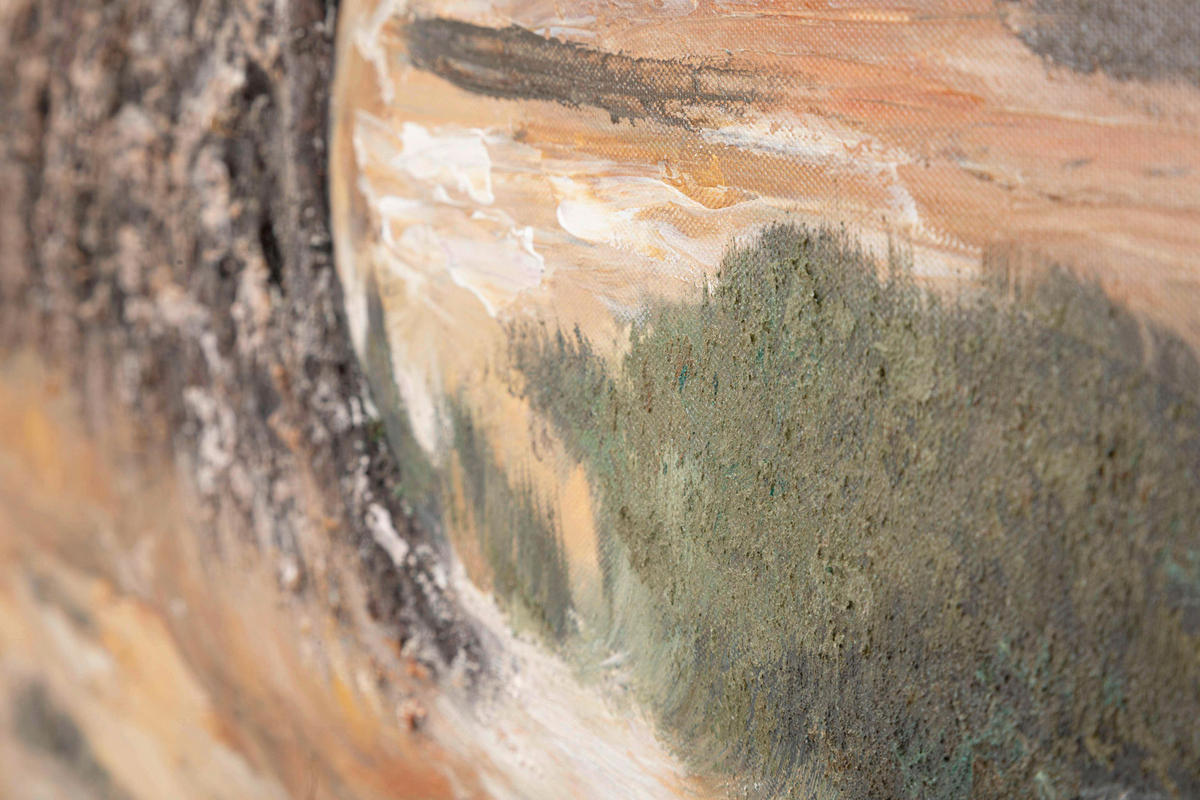 LEINWANDBILD Bäume  - Basics, Holz/Textil (120/80/3.8cm)