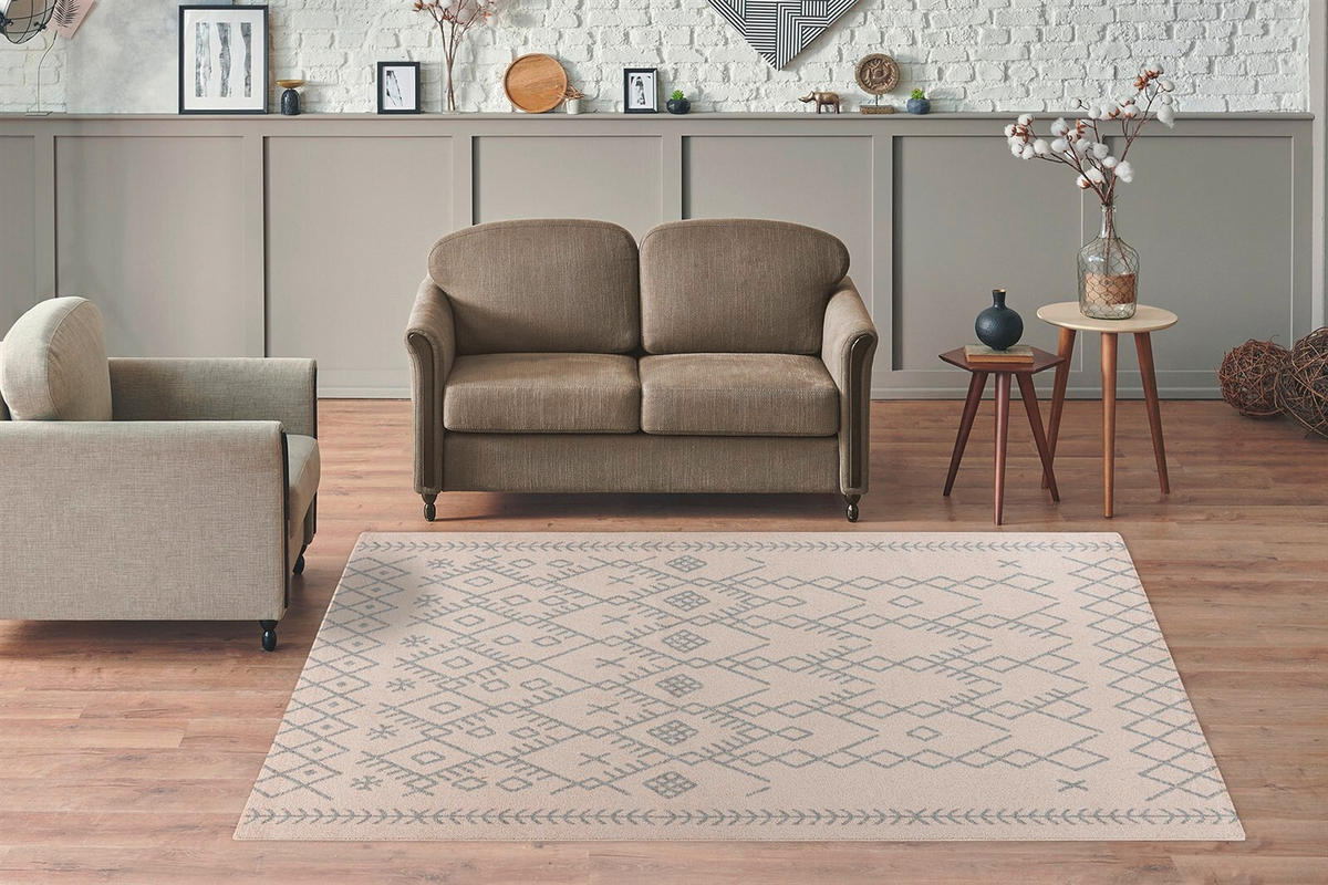 TEPPICH 120/170 cm Gene 225 Creme Creme  - Creme, KONVENTIONELL, Textil (120/170cm)