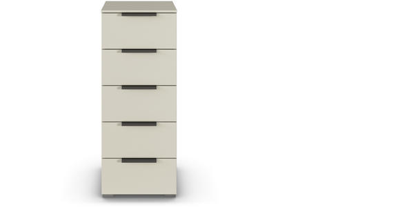 KOMMODE 40/100/42 cm in Champagner - Champagner/Graphitfarben, Trend, Holzwerkstoff/Metall (40/100/42cm) - Novel