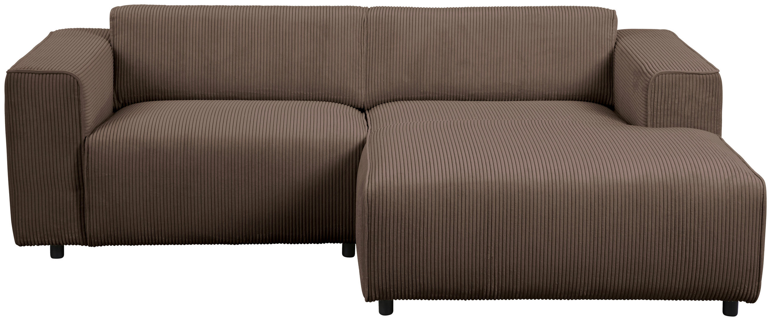 HÖRNSOFFA i manchester brun  - brun/svart, Design, textil/plast (234/161cm) - Livetastic