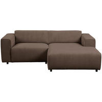 HÖRNSOFFA i manchester brun  - brun/svart, Design, textil/plast (234/161cm) - Livetastic