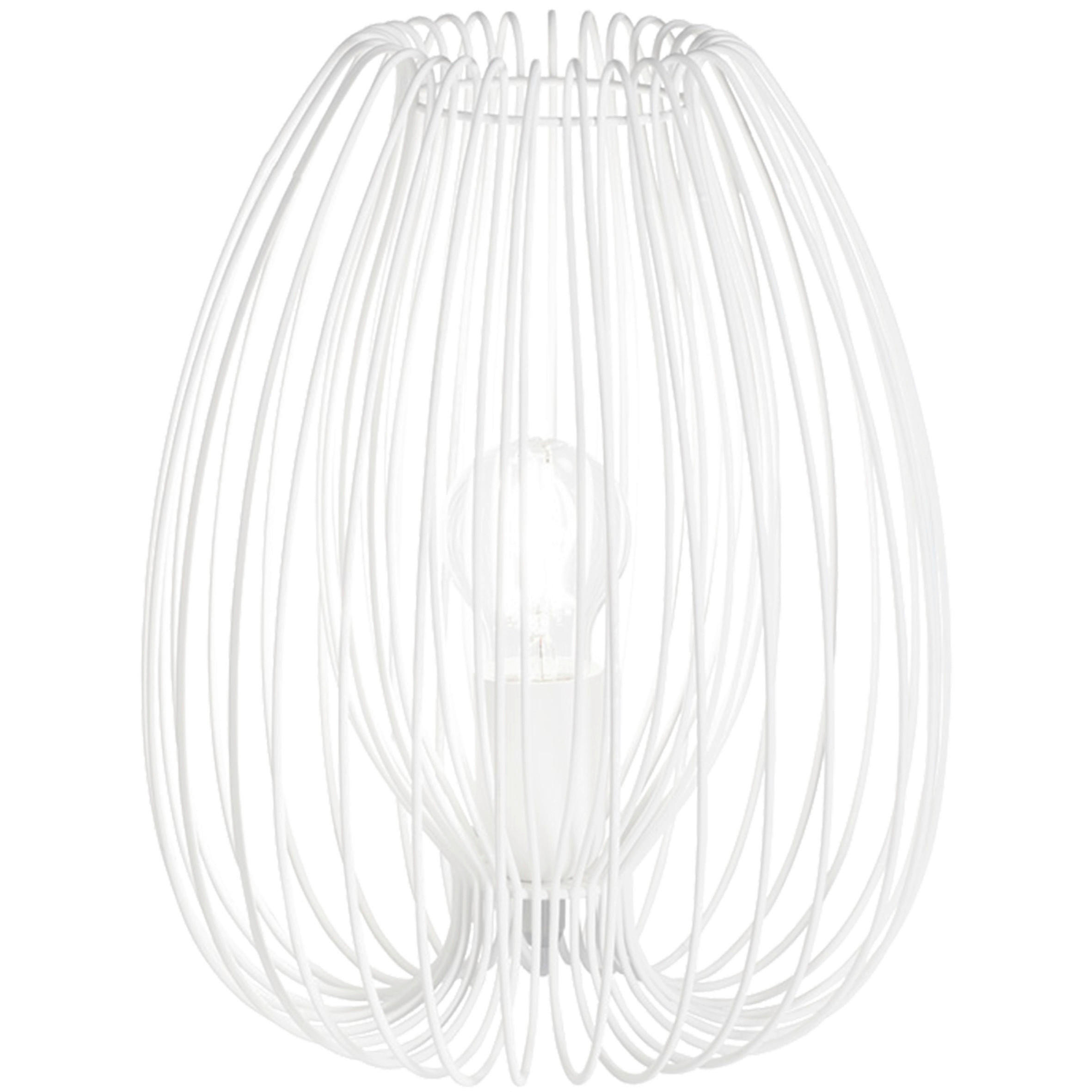 TISCHLEUCHTE 25/31 cm   - Weiß, Design, Metall (25/31cm) - Fabas Luce