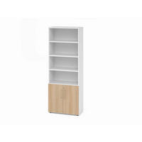 AKTENSCHRANK Weiß, Eichefarben  - Eichefarben/Weiß, Basics, Holzwerkstoff (80/215,6/41,7cm) - Venda