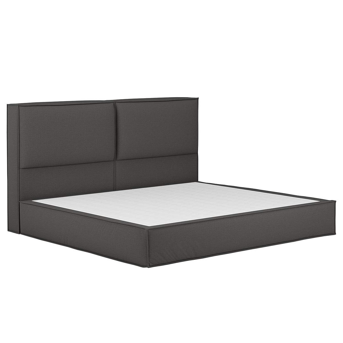 BOXSPRINGBETT 240/220 cm  in Anthrazit  - Anthrazit, Design, Textil (240/220cm) - home24