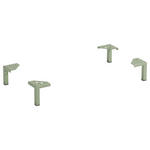 FUßSET Schilfgrün  - Schilfgrün, Design, Metall (10,5/13/10,5cm) - Xora