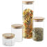 VORRATSDOSE 2 L - Hellbraun/Klar, Basics, Glas/Holz (9,5/31cm) - Homeware VORRATSDOSE 2 L - Hellbraun/Klar, Basics, Glas/Holz (9,5/31cm) - Homeware