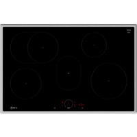 INDUKTIONSKOCHFELD T58SHF1L0  - Edelstahlfarben/Schwarz, Basics, Glas/Metall (80,2/5,5/52,3cm) - Neff