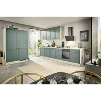 ECKKÜCHE XO50 120/360 cm  in Dunkelgrün, Kaschmir  - Kaschmir/Dunkelgrün, Design, Holzwerkstoff/Metall (120/360cm) - Xora