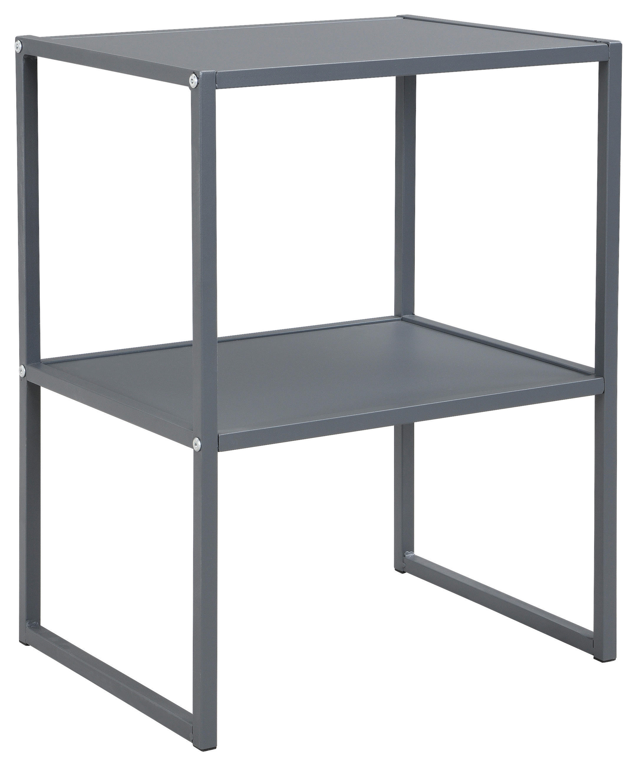 BEISTELLTISCH in Metall, Holzwerkstoff 43/33/60 cm  - Dunkelgrau, Design, Holzwerkstoff/Metall (43/33/60cm) - home24