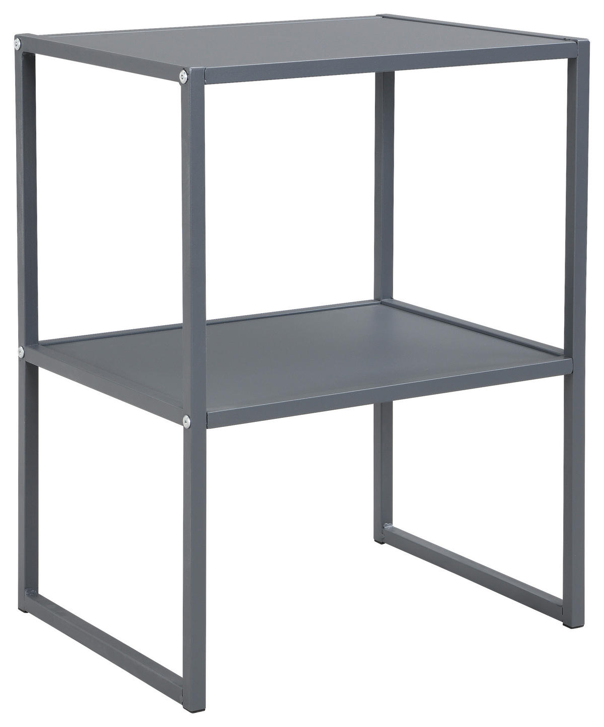 BEISTELLTISCH 43/33/60 cm Dunkelgrau rechteckig  - Dunkelgrau, Design, Holzwerkstoff/Metall (43/33/60cm) - home24