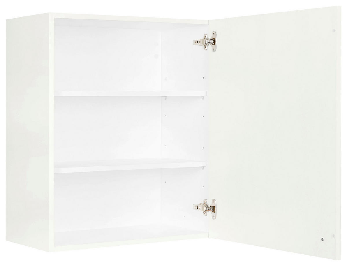 KÜCHENOBERSCHRANK 60/72/35 cm  in Weiß  - Schwarz/Weiß, MODERN, Holzwerkstoff/Metall (60/72/35cm) - Nobilia