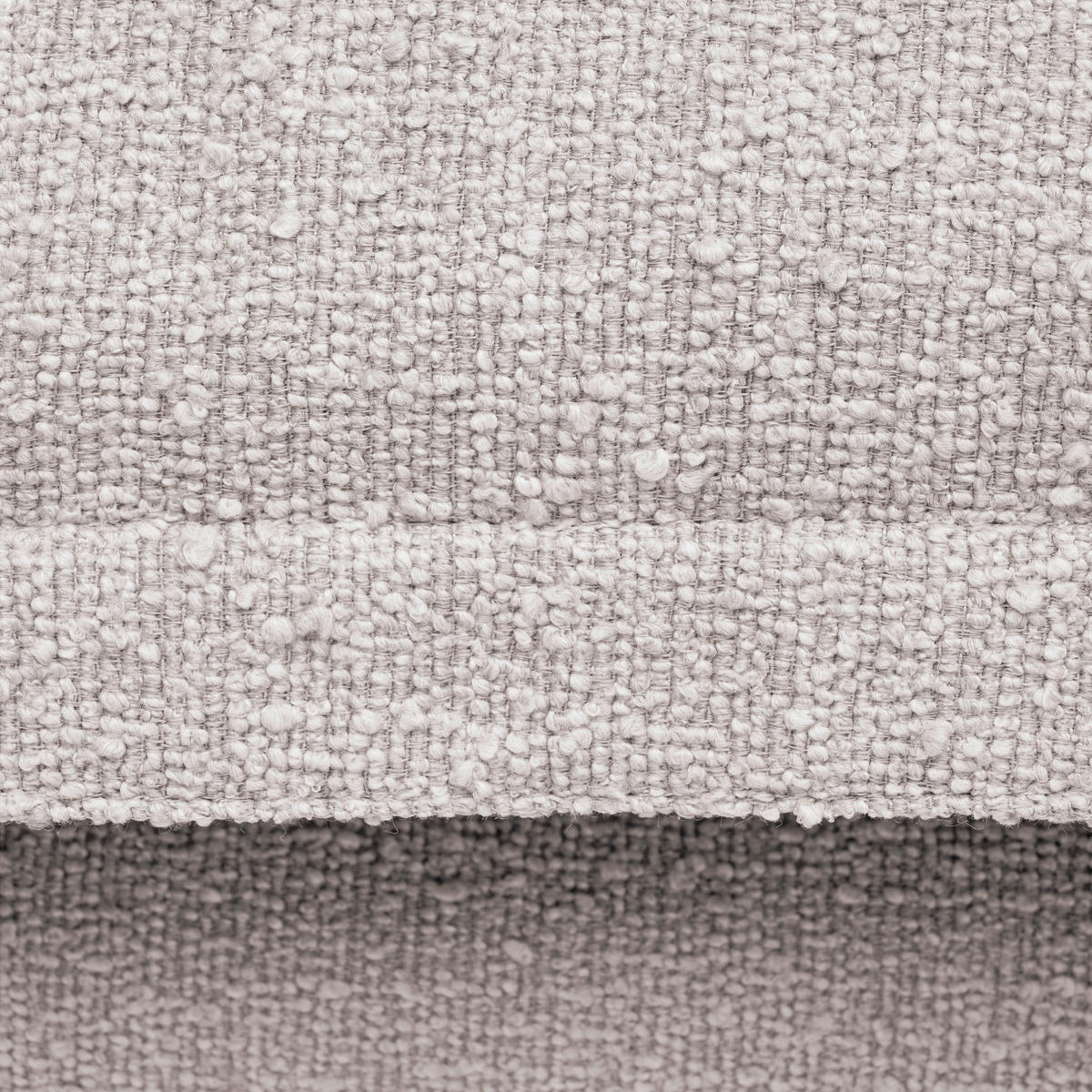 HUSSEN-ECKSOFA in Flachgewebe, Bouclé Beige  - Beige/Schwarz, Trend, Textil/Metall (295/165cm) - Livetastic