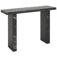 KONSOLENTISCH Pappel furniert Schwarz  - Schwarz, LIFESTYLE, Holz/Holzwerkstoff (120/35/80cm) - Xora