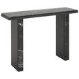 KONSOLENTISCH Pappel furniert Schwarz  - Schwarz, LIFESTYLE, Holz/Holzwerkstoff (120/35/80cm) - Xora