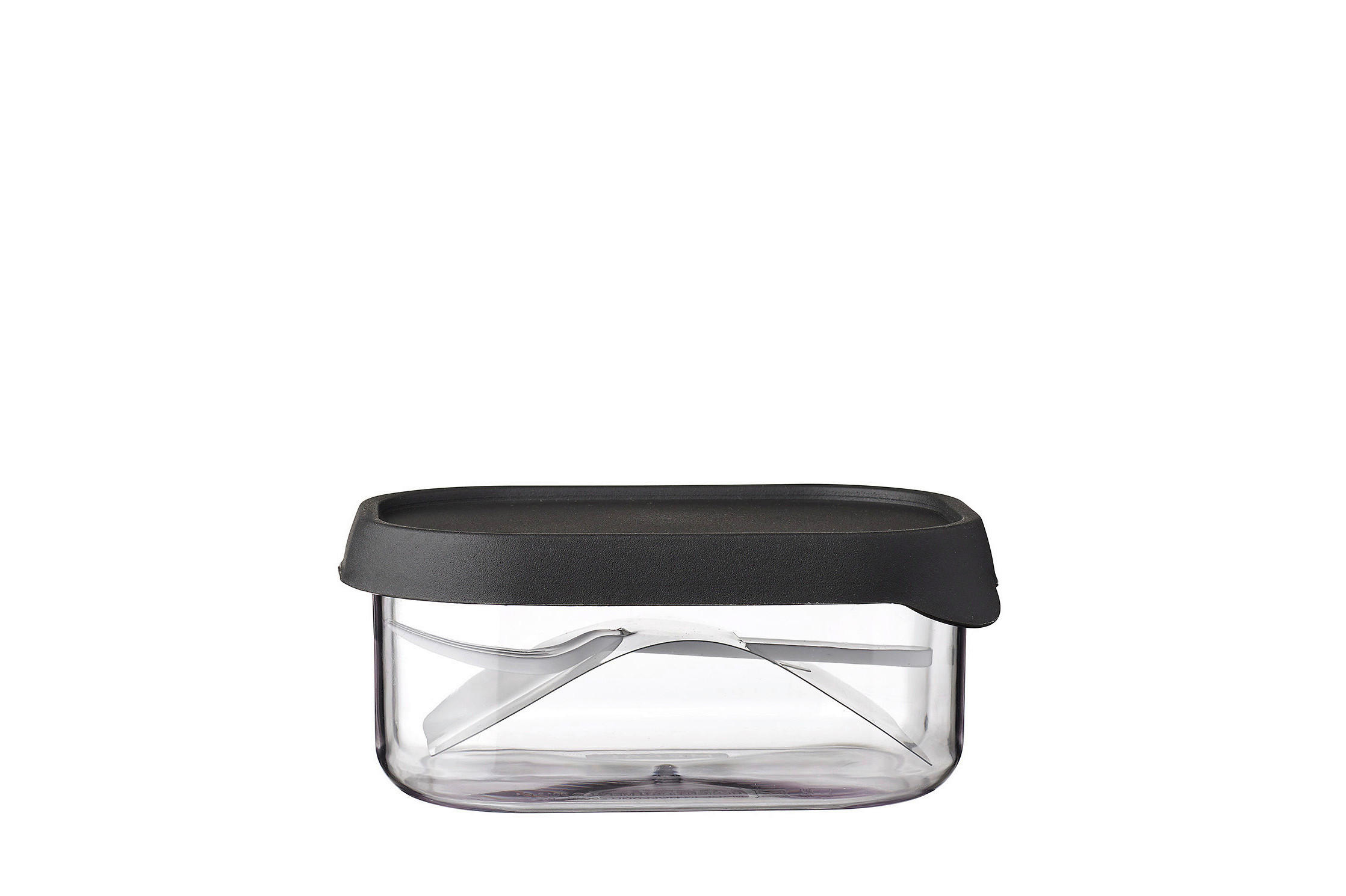 LUNCHBOX - Klar/Schwarz, KONVENTIONELL, Kunststoff (11,3/8,0/5,0cm) - Mepal