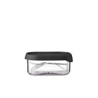 LUNCHBOX - Klar/Schwarz, KONVENTIONELL, Kunststoff (11,3/8,0/5,0cm) - Mepal