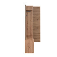 GARDEROBE 5-teilig 122/190/37 cm  - Anthrazit/Eiche Artisan, Modern, Holzwerkstoff (122/190/37cm) - MID.YOU