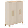  KINDERKLEIDERSCHRANK MALIO Naturfarben, Beige  - Beige/Naturfarben, Design, Holzwerkstoff (164/202,9/55,6cm) - Paidi