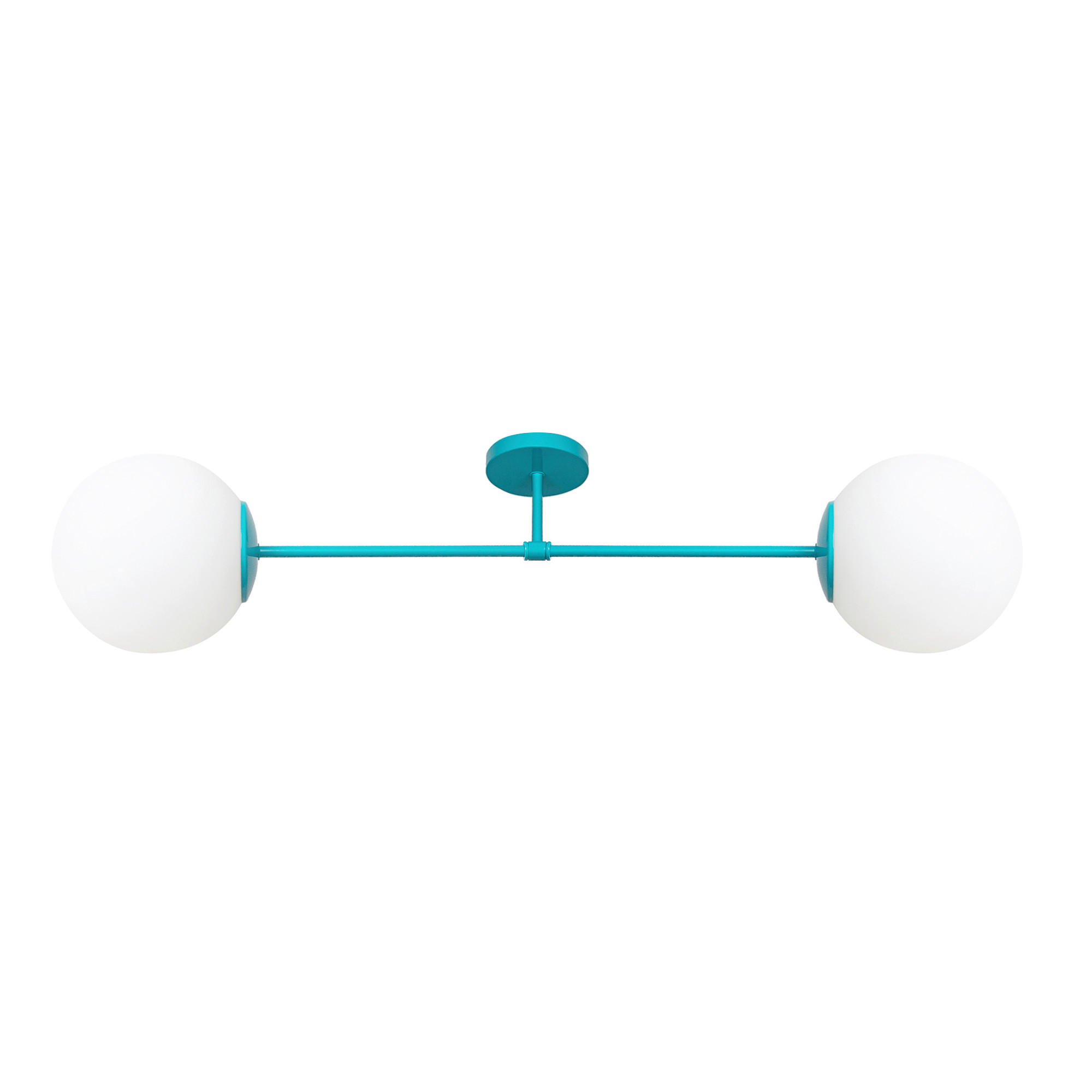 XXXLutz Kinderdeckenleuchte Moon Türkis 76x21x76 cm