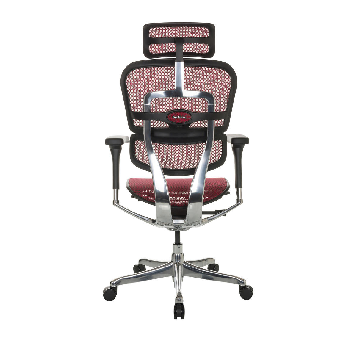 SNURRSTOL  i nät röd  - röd/silver, Basics, metall/textil (69/119-144/65cm) - MID.YOU