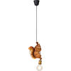 HÄNGELEUCHTE 20/38/14 cm   - Braun, Design, Kunststoff (20/38/14cm) - Kare-Design