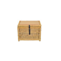 COUCHTISCH Pinie, Rattan massiv 45/58/44 cm rechteckig Beige  - Beige, Natur, Holz (45/58/44cm) - MID.YOU